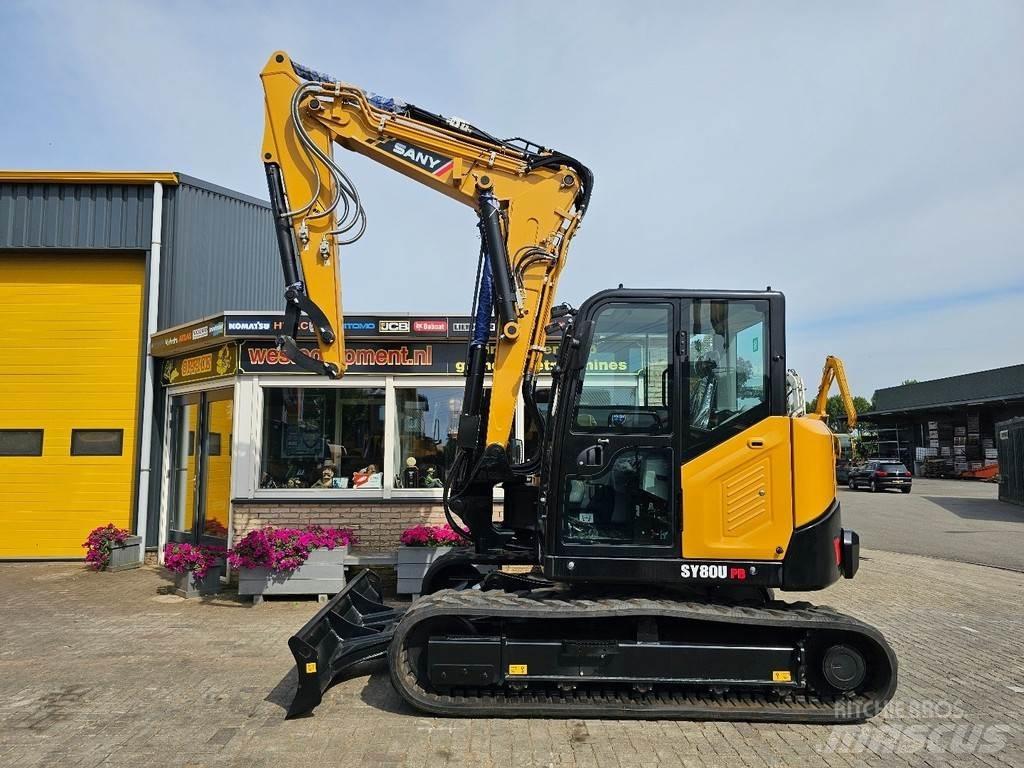 Sany SY80U 中型油圧ショベル 7ｔ-12ｔ（ユンボ・パワーショベル・バックホー）