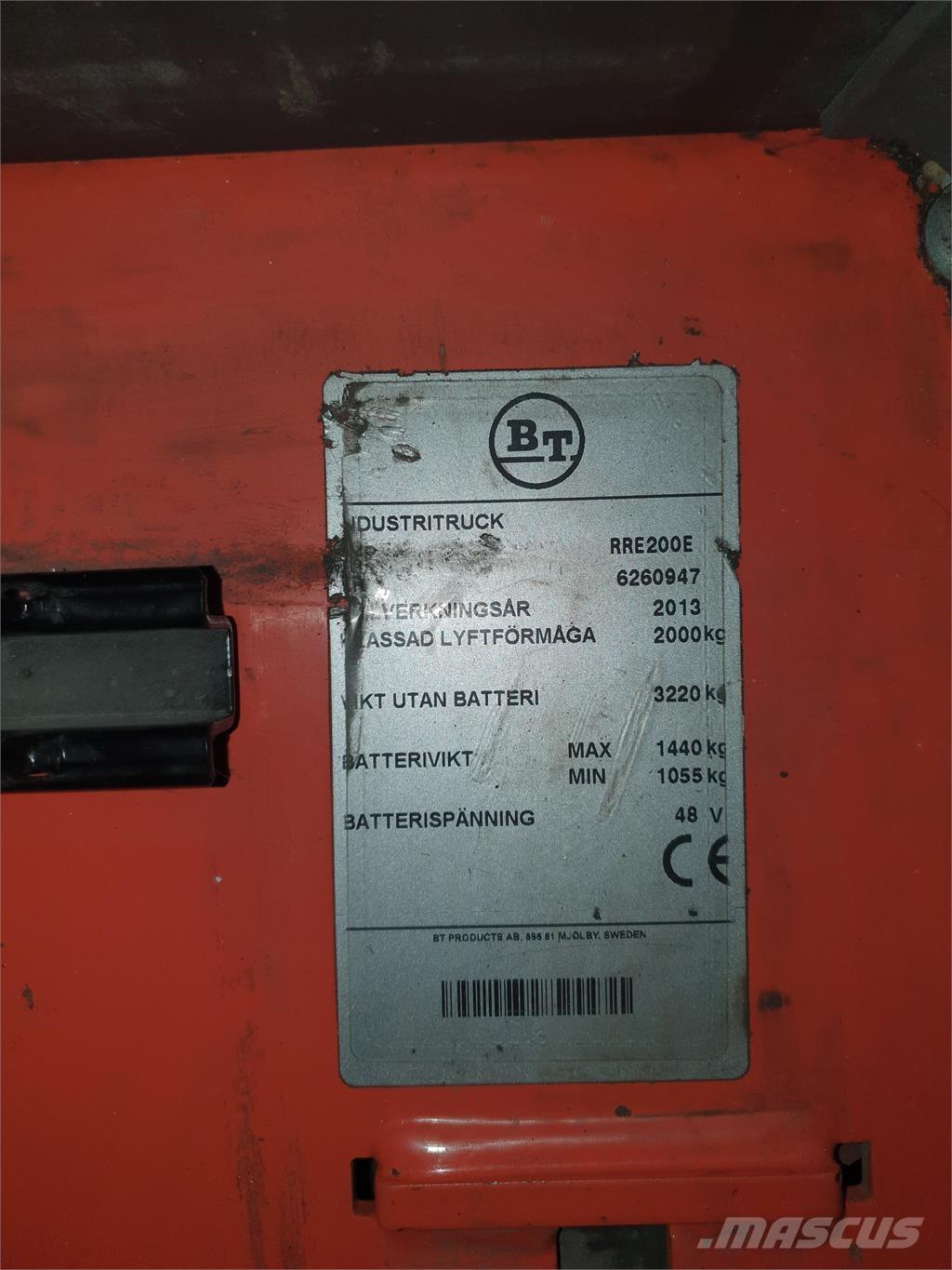 BT RRE200E リーチフォークリフト