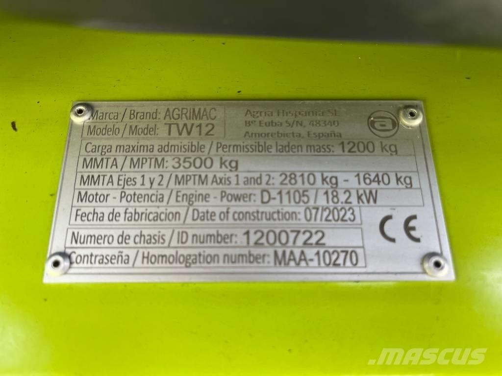 Agrimac TW 12 4x4 ディーゼル・軽油