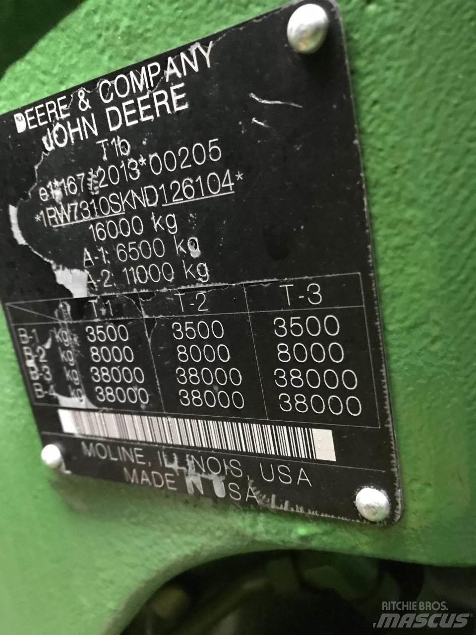 John Deere 7R 310 トラクター