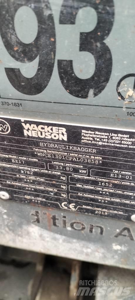 Wacker Neuson EZ 17 ミニ油圧ショベル 7t以下（ミニユンボ・ミニディガー）