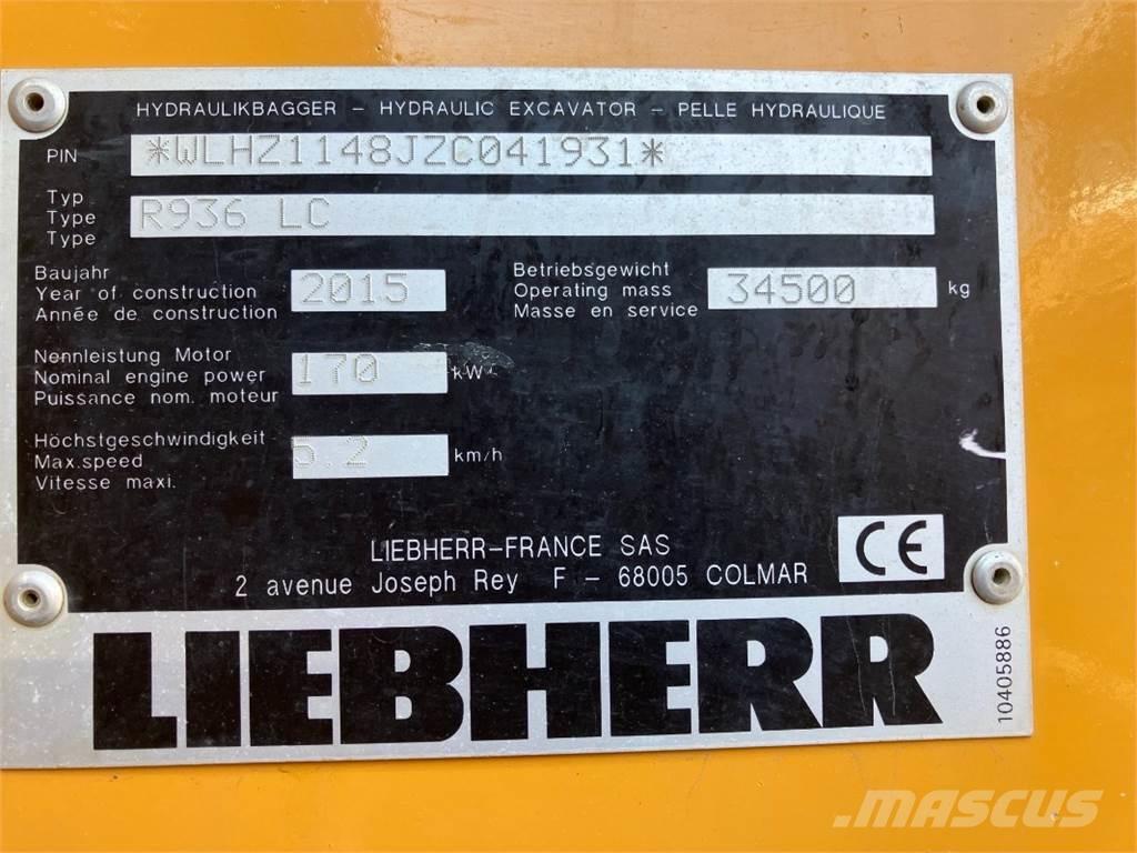Liebherr R936 大型油圧ショベル12t以上（パワーショベル・ユンボ）