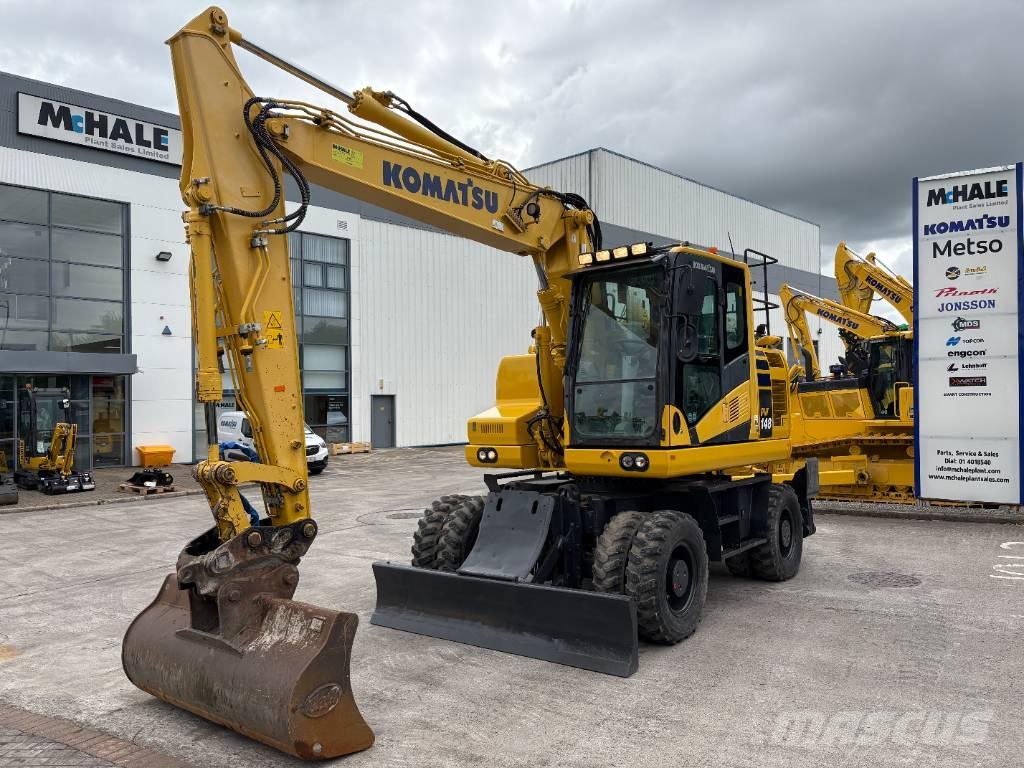 Komatsu PW148-11 ホイール式油圧ショベル（パワーショベル・ユンボ・バックホー）