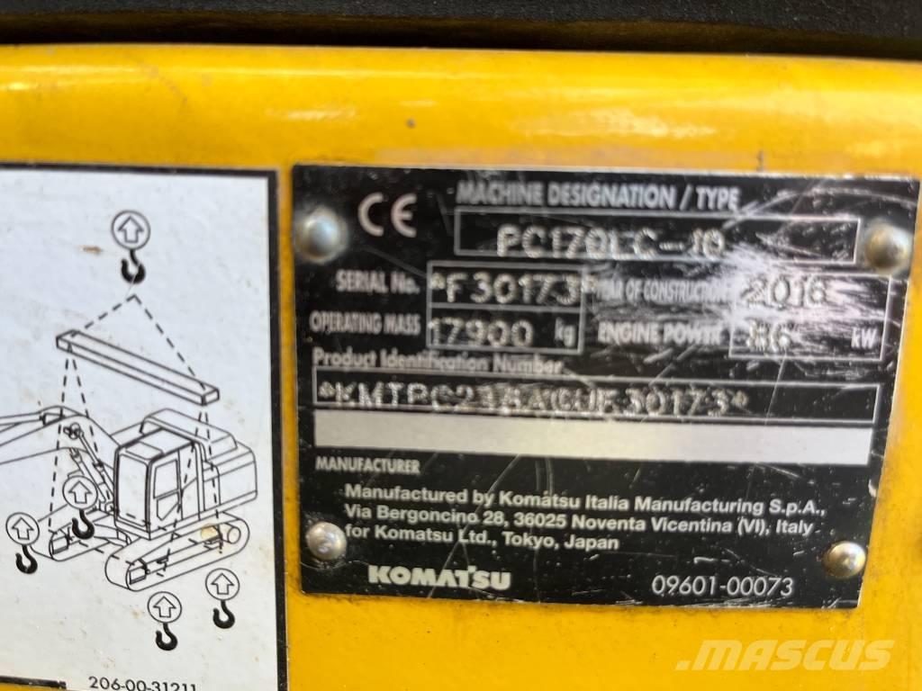 Komatsu PC 170 LC-10 大型油圧ショベル12t以上（パワーショベル・ユンボ）