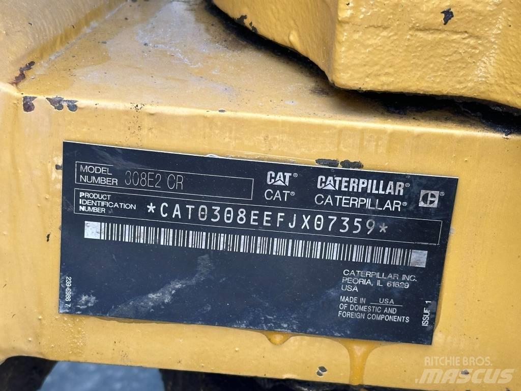 CAT 308 E 2 CR 中型油圧ショベル 7ｔ-12ｔ（ユンボ・パワーショベル・バックホー）