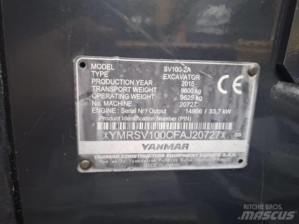 Yanmar SV 100-2A 中型油圧ショベル 7ｔ-12ｔ（ユンボ・パワーショベル・バックホー）