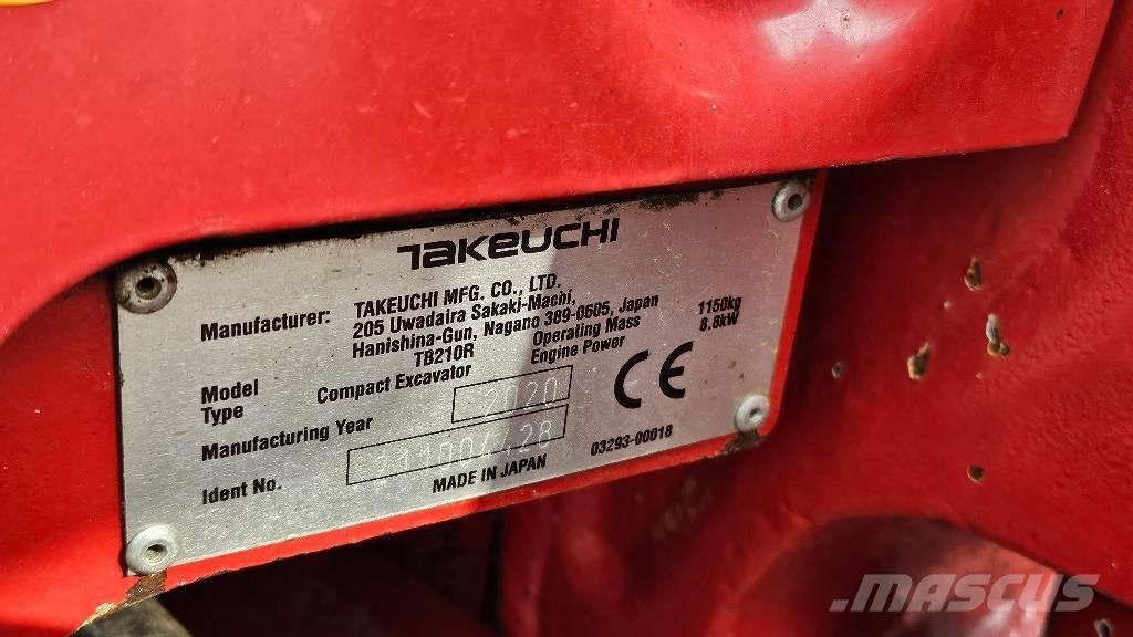 Takeuchi TB 210 R ミニ油圧ショベル 7t以下（ミニユンボ・ミニディガー）