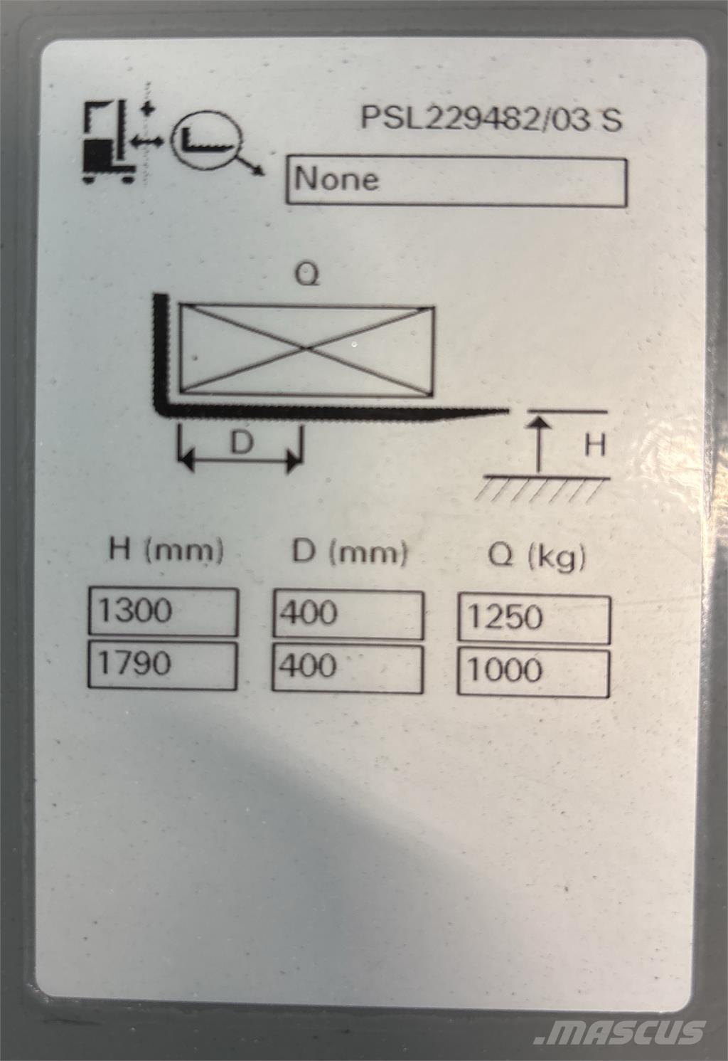 Atlet PSL125 ウォーキンフォークリフト