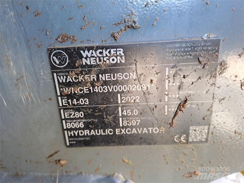 Wacker Neuson EZ80 大型油圧ショベル12t以上（パワーショベル・ユンボ）