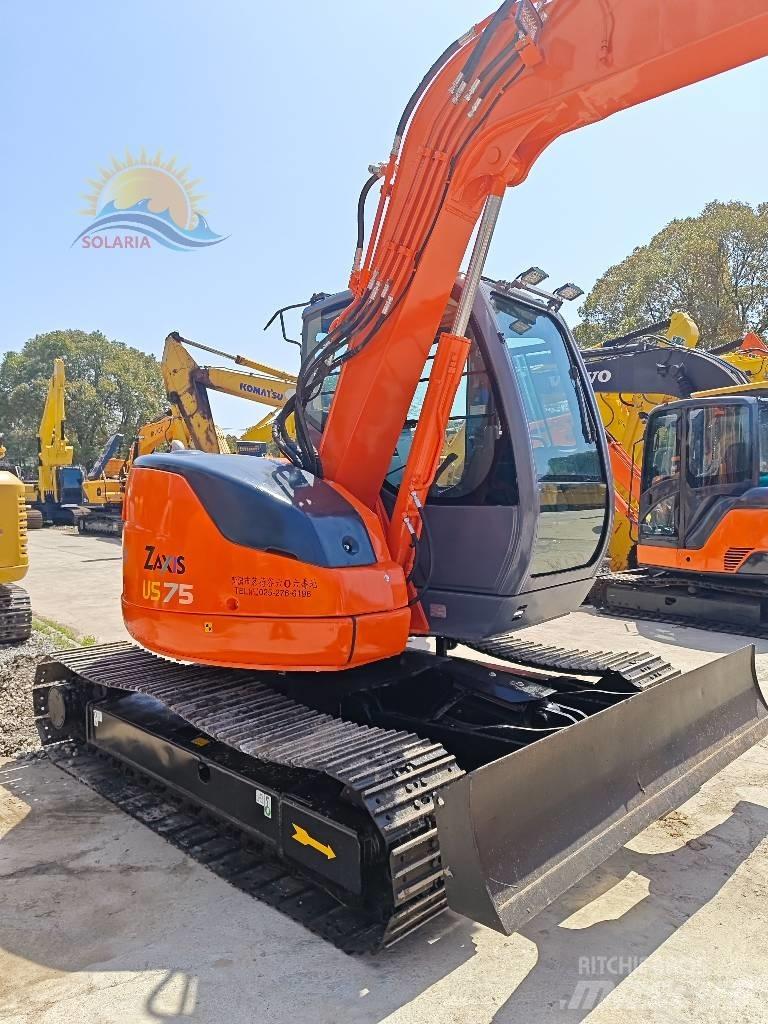 Hitachi ZX 75 中型油圧ショベル 7ｔ-12ｔ（ユンボ・パワーショベル・バックホー）