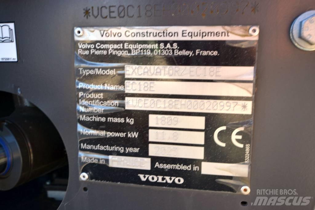 Volvo EC 18 E ミニ油圧ショベル 7t以下（ミニユンボ・ミニディガー）