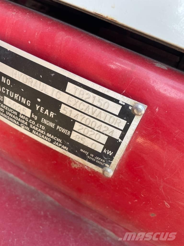 Takeuchi TB 2150 大型油圧ショベル12t以上（パワーショベル・ユンボ）