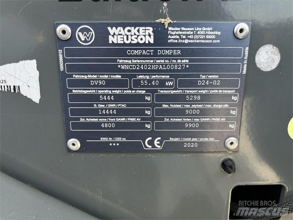 Wacker Neuson DV 90 リジットフレーム式ダンプトラック