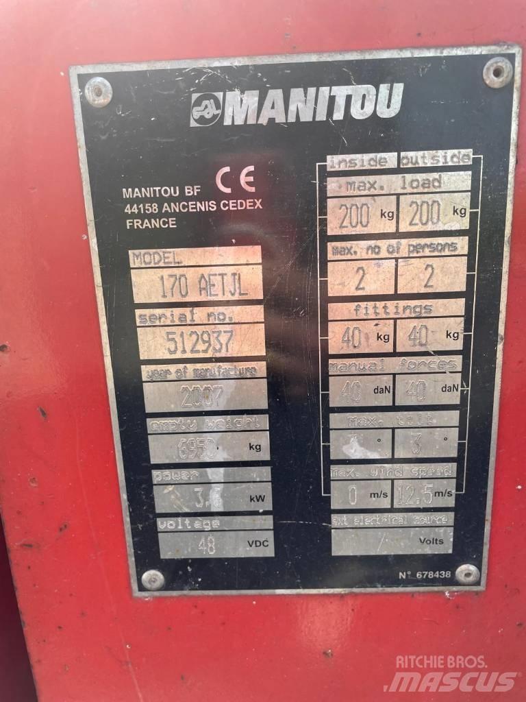 Manitou 170 AETJL ブームリフト　屈伸型