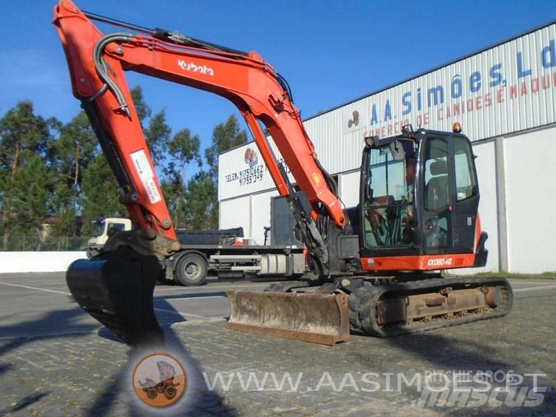 Kubota KX 080-4 中型油圧ショベル 7ｔ-12ｔ（ユンボ・パワーショベル・バックホー）