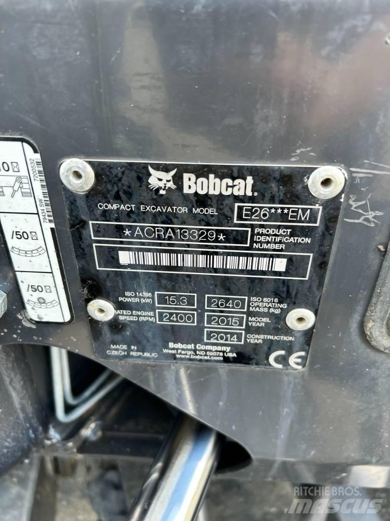 Bobcat E 26 ミニ油圧ショベル 7t以下（ミニユンボ・ミニディガー）