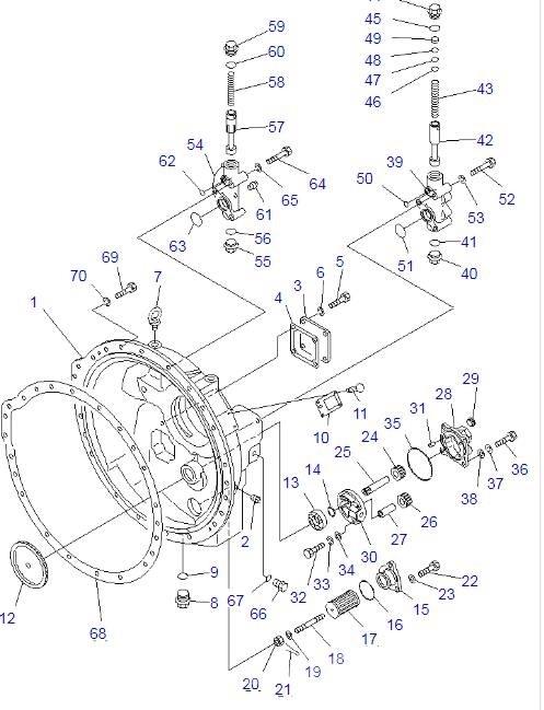 Komatsu D85A-21 トランスミッション