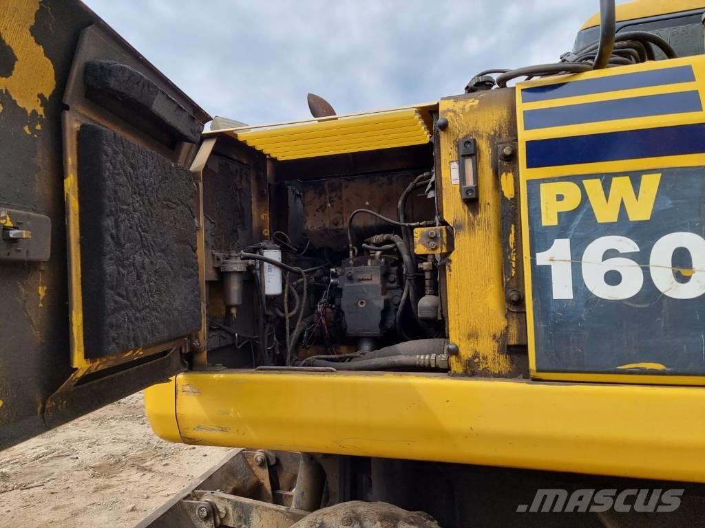 Komatsu PW 160-7 ホイール式油圧ショベル（パワーショベル・ユンボ・バックホー）