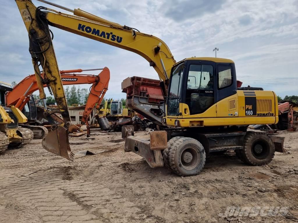 Komatsu PW 160-7 ホイール式油圧ショベル（パワーショベル・ユンボ・バックホー）