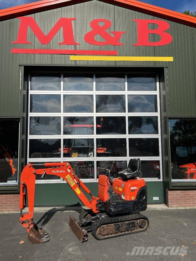 Kubota K 008-3 ミニ油圧ショベル 7t以下（ミニユンボ・ミニディガー）