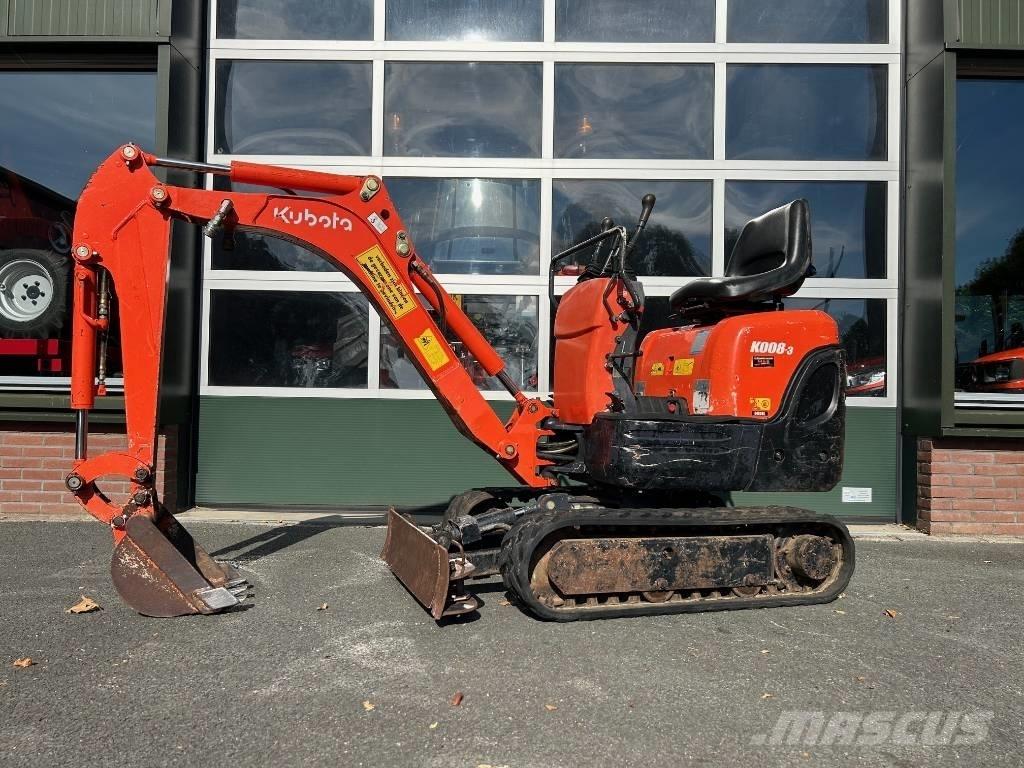 Kubota K 008-3 ミニ油圧ショベル 7t以下（ミニユンボ・ミニディガー）