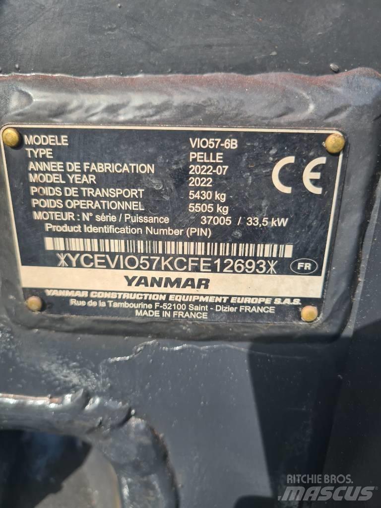 Yanmar Vio 57-6B ミニ油圧ショベル 7t以下（ミニユンボ・ミニディガー）