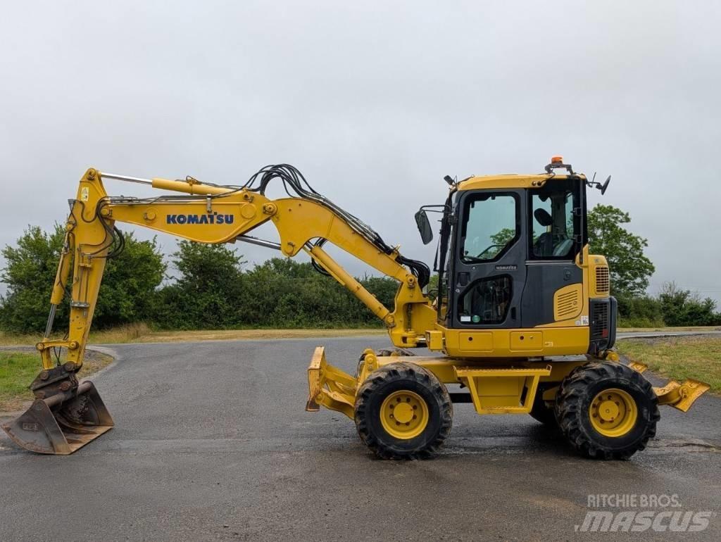 Komatsu PW 98 MR-8 ホイール式油圧ショベル（パワーショベル・ユンボ・バックホー）