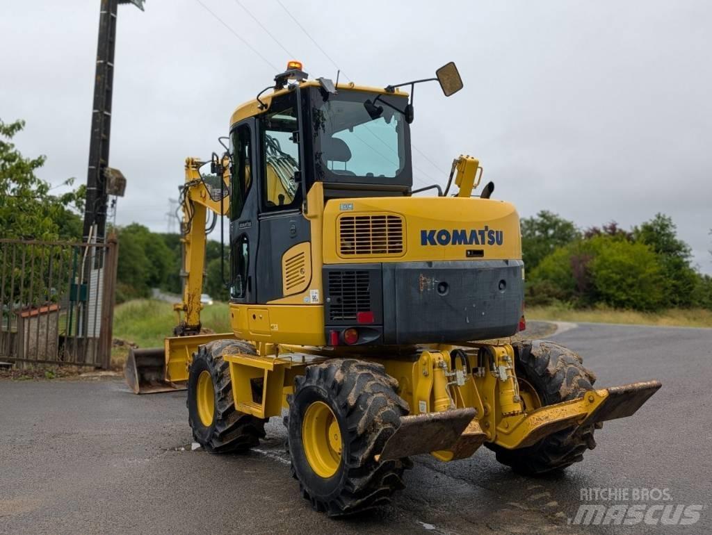 Komatsu PW 98 MR-8 ホイール式油圧ショベル（パワーショベル・ユンボ・バックホー）