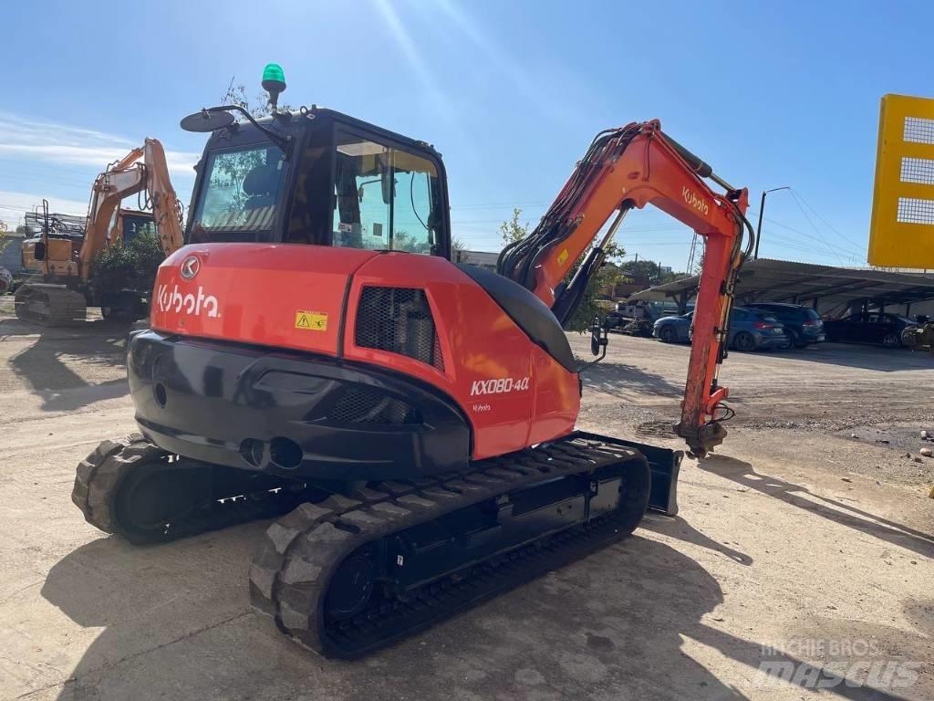 Kubota KX 080-4 中型油圧ショベル 7ｔ-12ｔ（ユンボ・パワーショベル・バックホー）