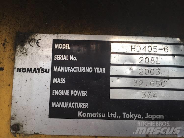 Komatsu HD405-6 リジットフレーム式ダンプトラック