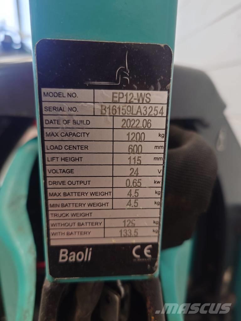 Baoli EP 12 Li-ION ローリフト