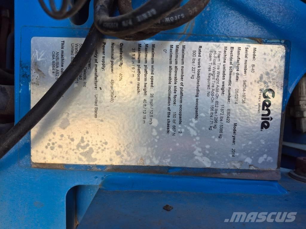 Genie S 40 ブームリフト　直伸型