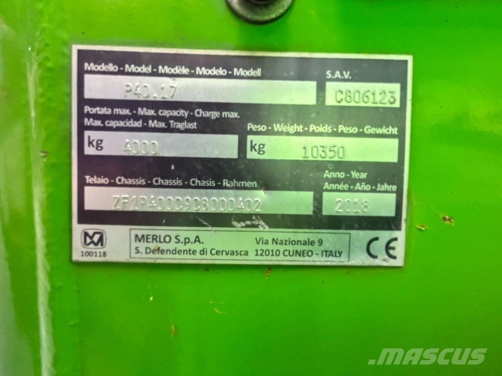 Merlo P 40.17 テレスコーピックハンドラー
