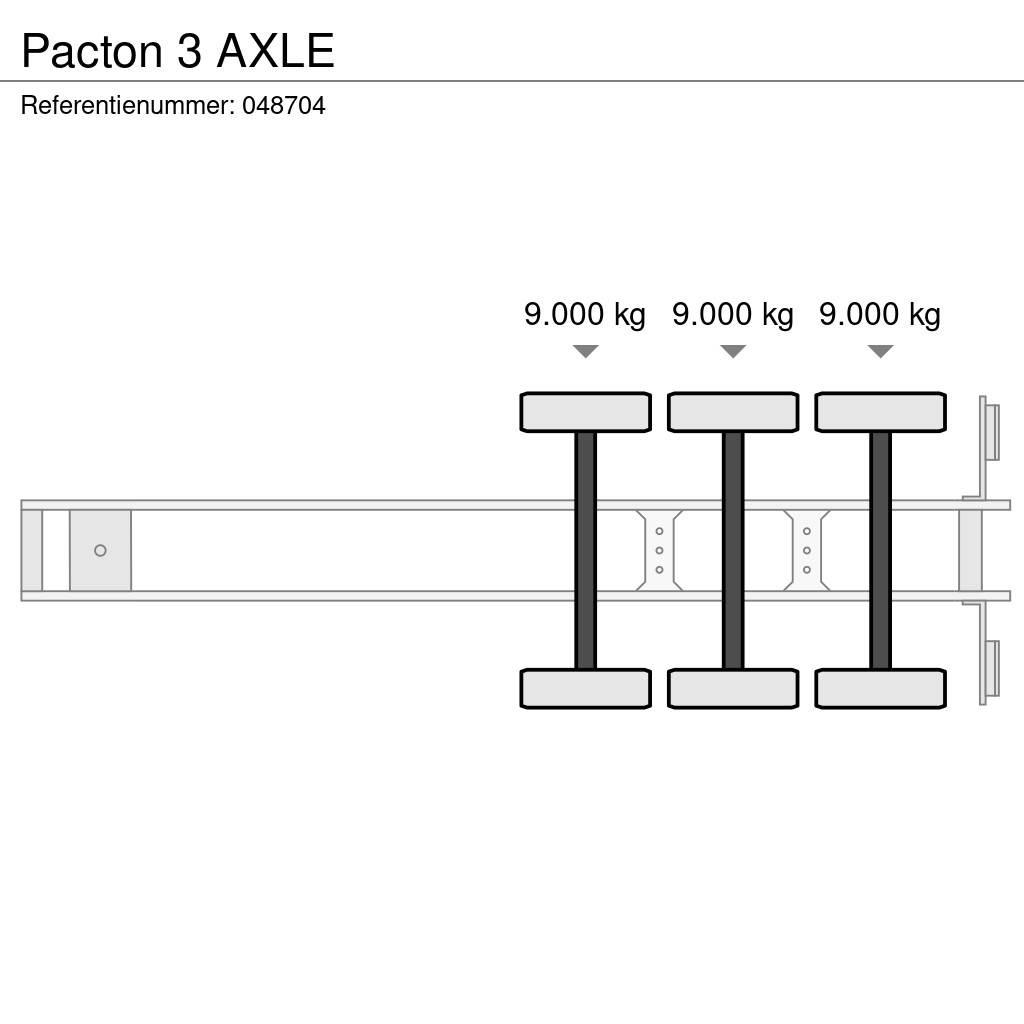 Pacton 3 AXLE コンテナフレーム・セミトレーラー