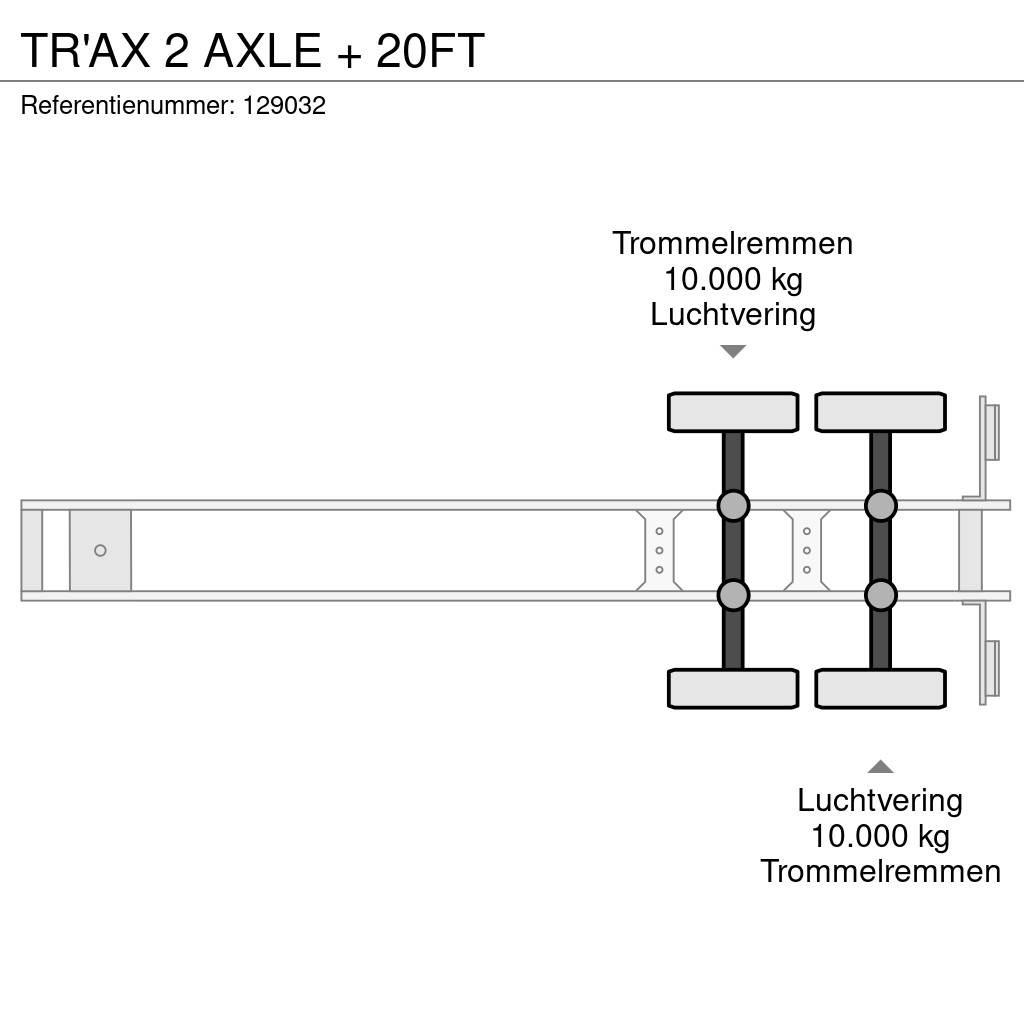  TR'AX 2 AXLE + 20FT コンテナフレーム・セミトレーラー