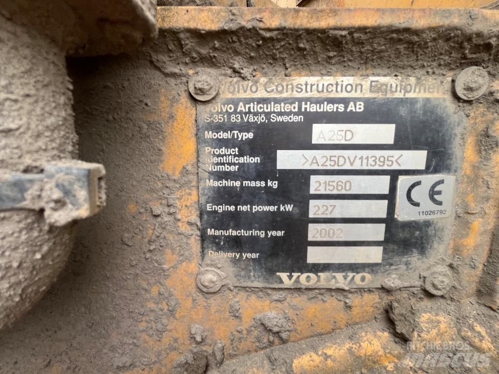 Volvo A 25 D アーティキュレート式ダンプトラック