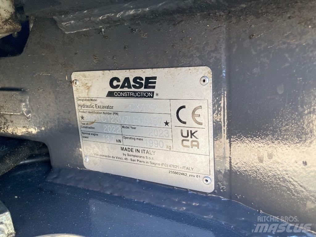CASE CX 19 D ミニ油圧ショベル 7t以下（ミニユンボ・ミニディガー）