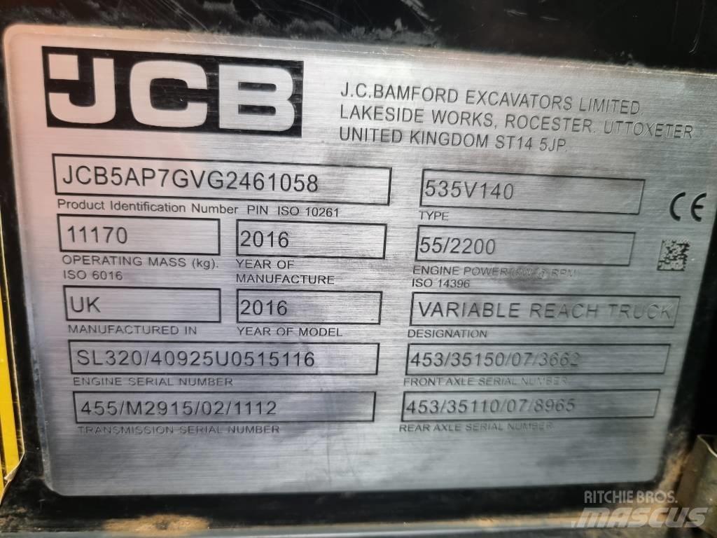 JCB 535-140 Hiviz テレスコーピックハンドラー