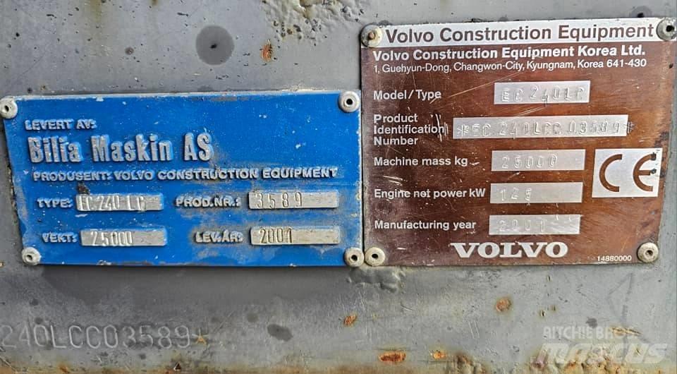 Volvo EC 240 LC 大型油圧ショベル12t以上（パワーショベル・ユンボ）