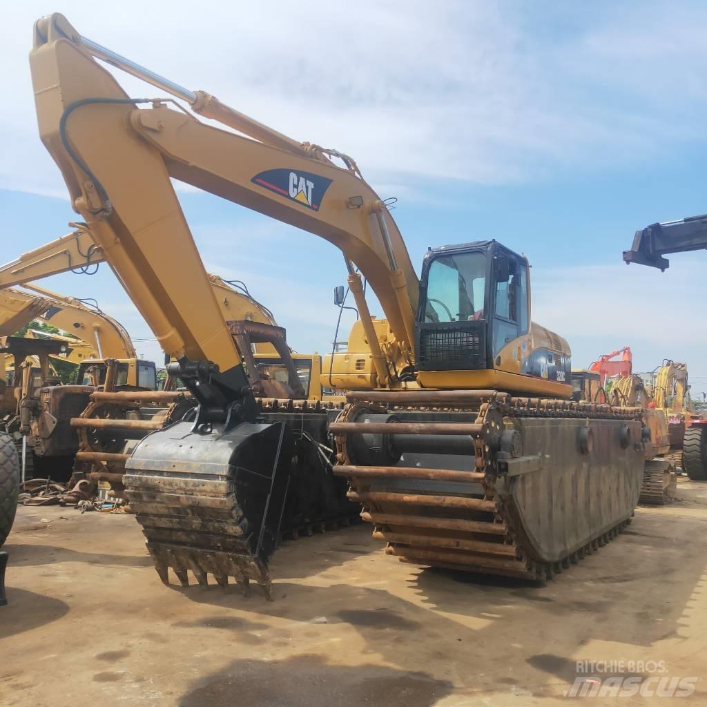 CAT 320C 水陸両用油圧ショベル、ユンボ