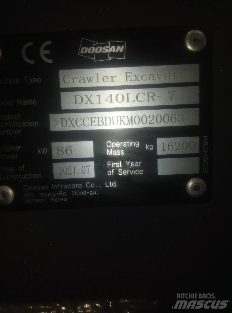 Doosan DX140LCR-7 大型油圧ショベル12t以上（パワーショベル・ユンボ）