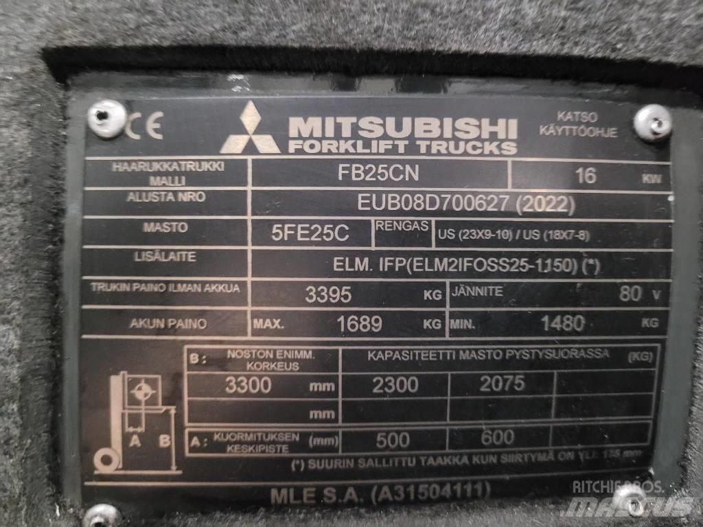 Mitsubishi FB 25 CN バッテリーフォークリフト