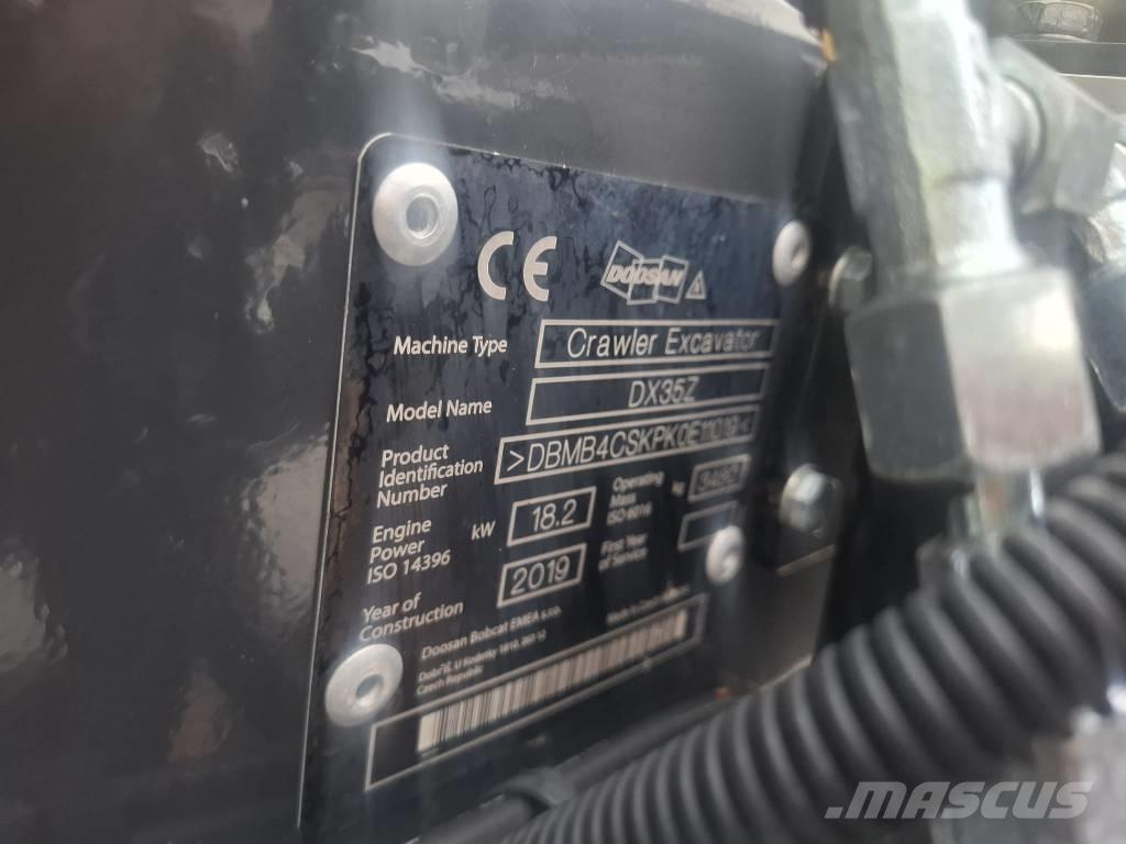 Doosan DX 35 Z ミニ油圧ショベル 7t以下（ミニユンボ・ミニディガー）