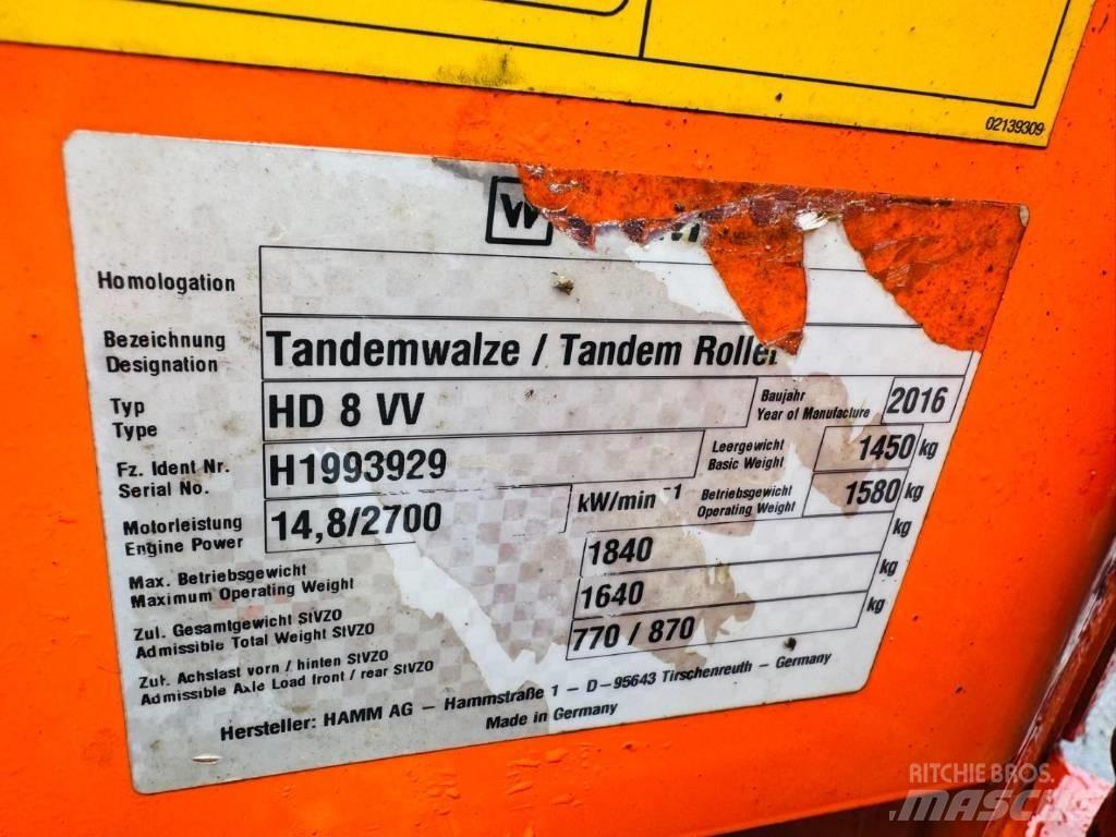 Hamm HD 8 VV タンデムローラ