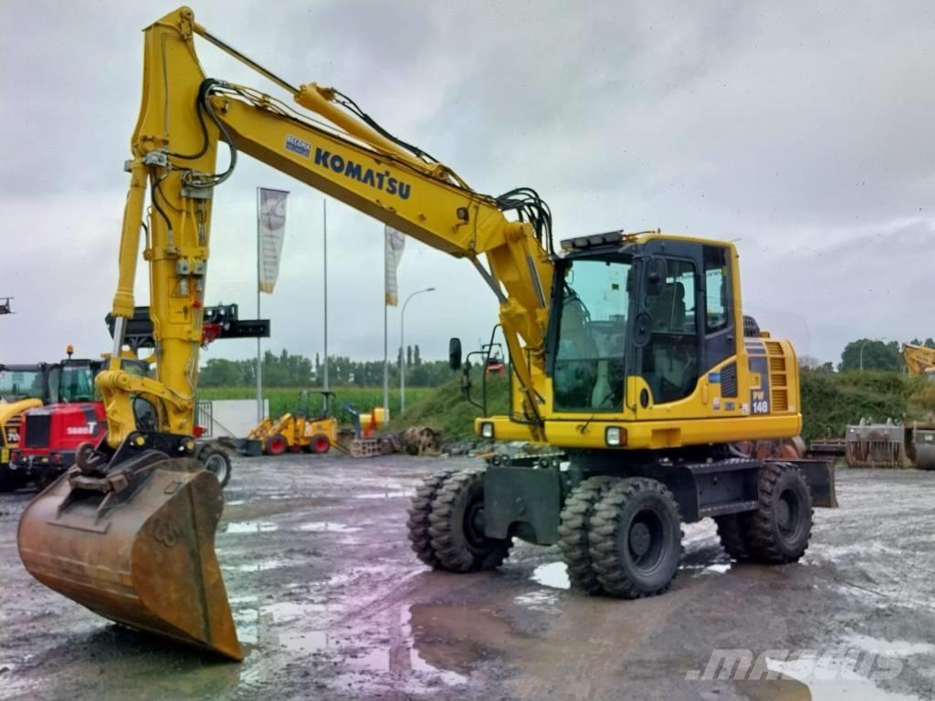 Komatsu PW 148-8 ホイール式油圧ショベル（パワーショベル・ユンボ・バックホー）