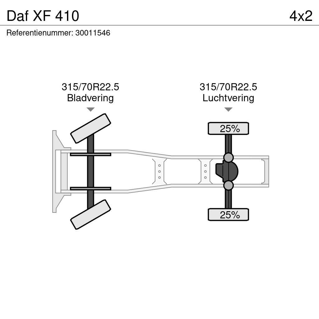 DAF XF 410 中古トラクターヘッド | トレーラーヘッド