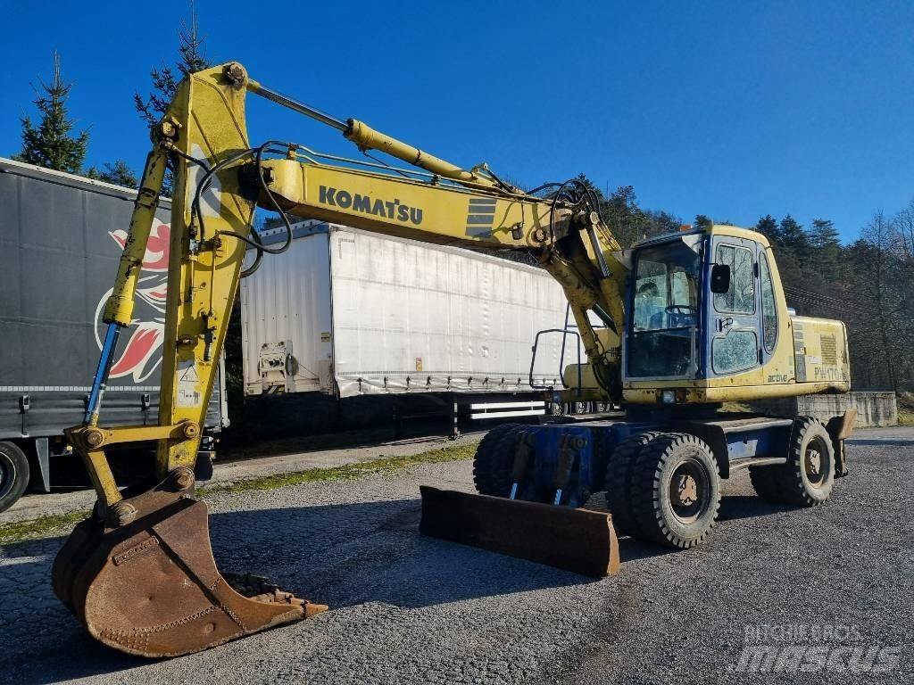 Komatsu PW 170 ES - 6K ホイール式油圧ショベル（パワーショベル・ユンボ・バックホー）