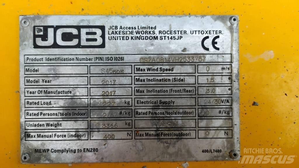 JCB S4550E シザースリフト