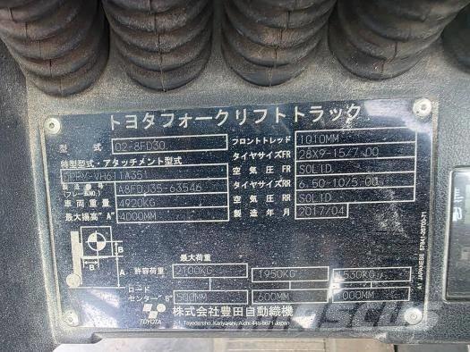 Toyota 30-5 FBL 25 テレスコーピックハンドラー