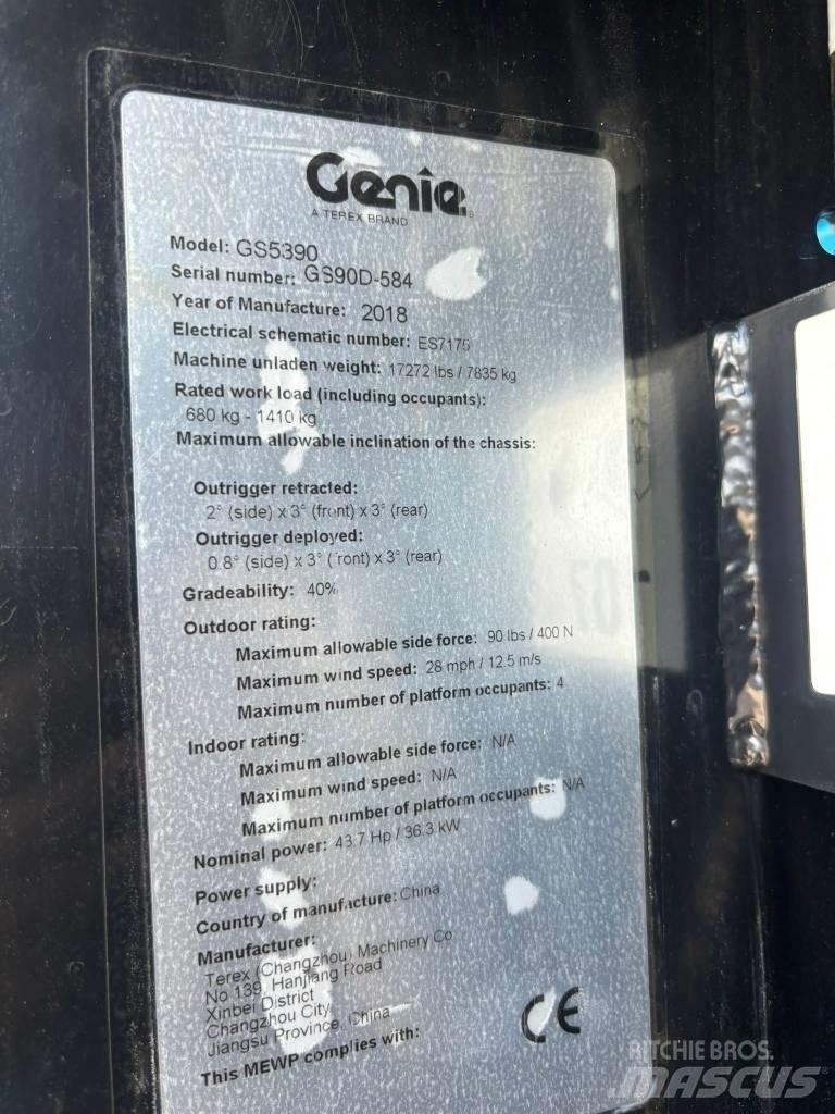 Genie GS 5390 RT シザースリフト